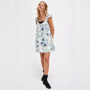 Free People Wildflower Printed Mini Dress